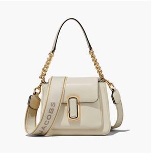 Marc Jacobs Cream Leather The J Marc Chain Mini Satchel Bag